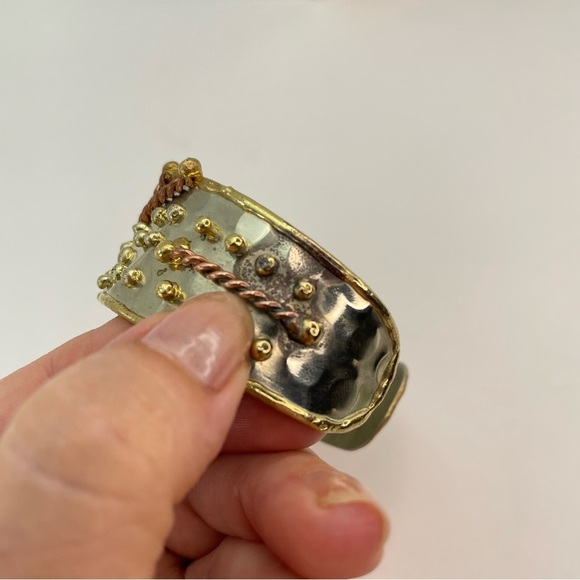 BRUTALIST Mixed Metal Cuff Bracelet - Picture 10 of 16